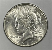 1922-S Peace Silver $1 Brilliant Uncirculated BU