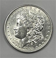 1903 Morgan Silver $1 About Uncirculated details