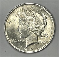 1923 Peace Silver $1 Uncirculated BU