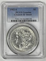 1902-S Morgan Silver $1 PCGS XF details