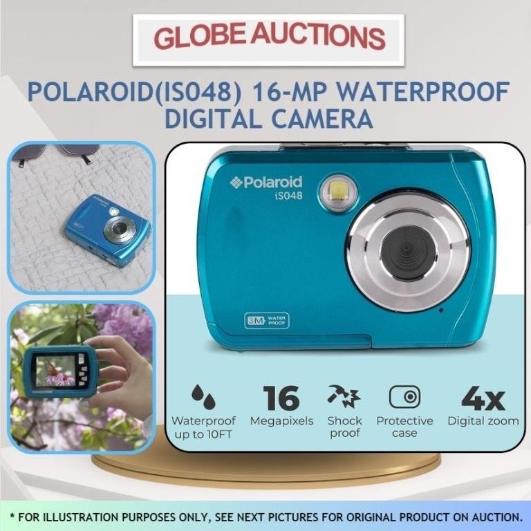 POLAROID 16-MP WATERPROOF DIGITAL CAMERA(MSP:$116)