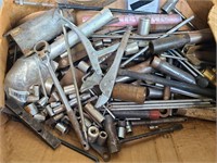 Box of miscellaneous scrap tools