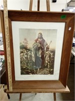 The Good Shepard by Plockhorst Framed Print