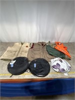 Assortment of vests and car shades