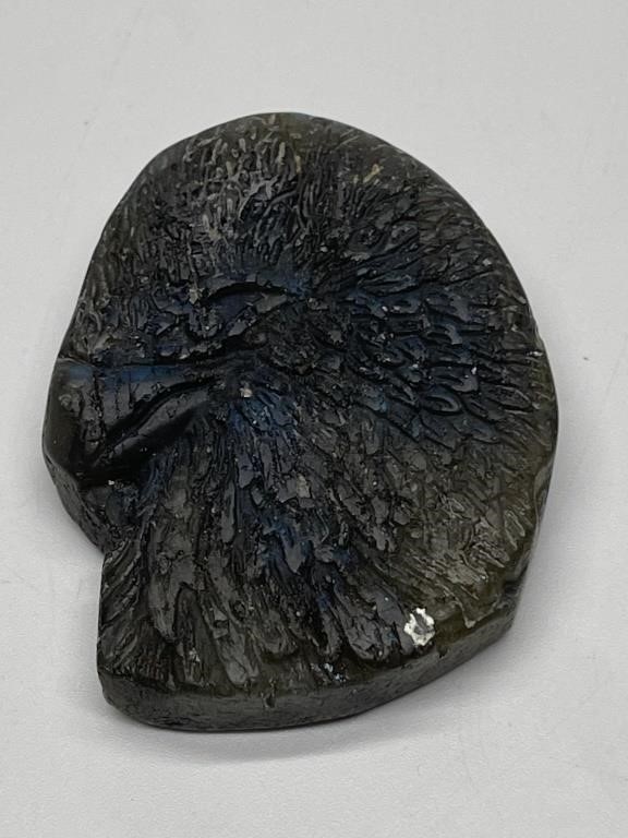 225 CTS Carved Labradorite Eagle Head