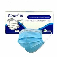 Qishi 24 Disposable 3Ply Protective Mask, 50Pcs