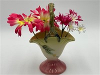 Vintage Hull Pottery Woodland Flower Basket