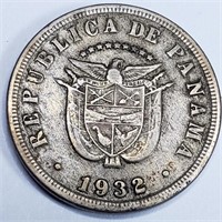 1932 Panama 5 Centesimos - 332k Mintage!