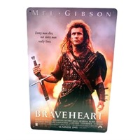 Braveheart Movie poster tin, 8x12, come in