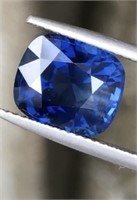 Natural Untreated Vivid Blue Cushion Sapphire 6.73