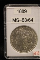 1889 MORGAN DOLLAR MS-63 / 64
