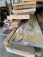 Assorted hardwood lumber