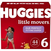 Huggies Little Movers Baby Diapers, Size 6 44CT