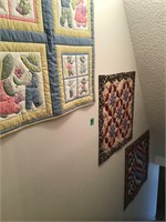 3 wall quilts, you take down