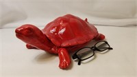 Red Turtle Ceramic Dish