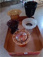 Glass compote, candy dish, etc.