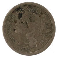 1881 Liberty Three Cent Nickel