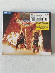 Sealed Kiss Rocks Vegas CD & Blu-Ray