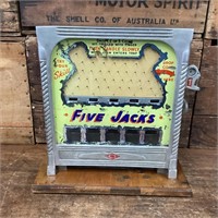 Five Jacks Coin Skill Tester