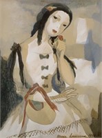 Marie Laurencin (1883-1956) Watercolour/Pencil