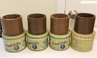 Four Edison 5" Concert Cylinder Records