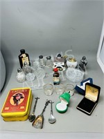 small lot of collectibles, lighters, bottles etc.