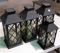 4 Candle Lanterns with Candles