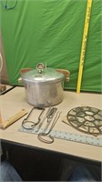 National #7 pressure cooker and supplies