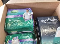 Goodnites Disposable Bed Mats & Underwear