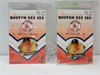 2004 MLB Pins 2 SEALED Boston Red Sox