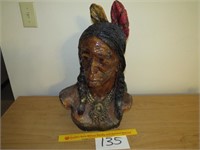 Large Indian Bust (Possibly Ceramic)