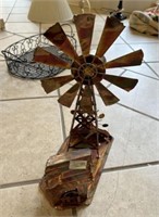 Brass Tin Musical Box Windmill