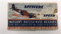 Vintage Watsons British Made Needles Spitfire For