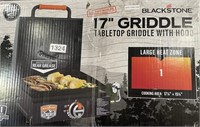 BLACK STONE 17” GRIDDLE TABLETOP GRIDDLE RET. $140