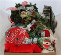 Tray Lot of Assorted Christmas Items