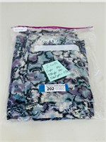 Blue/Purple Floral Silk Fabric