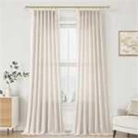 Neutral Pleat Linen Curtains