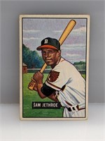 1951 Bowman #242 Sam Jethroe Boston Braves