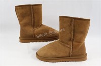 Ladies Tan Color Suede Boots