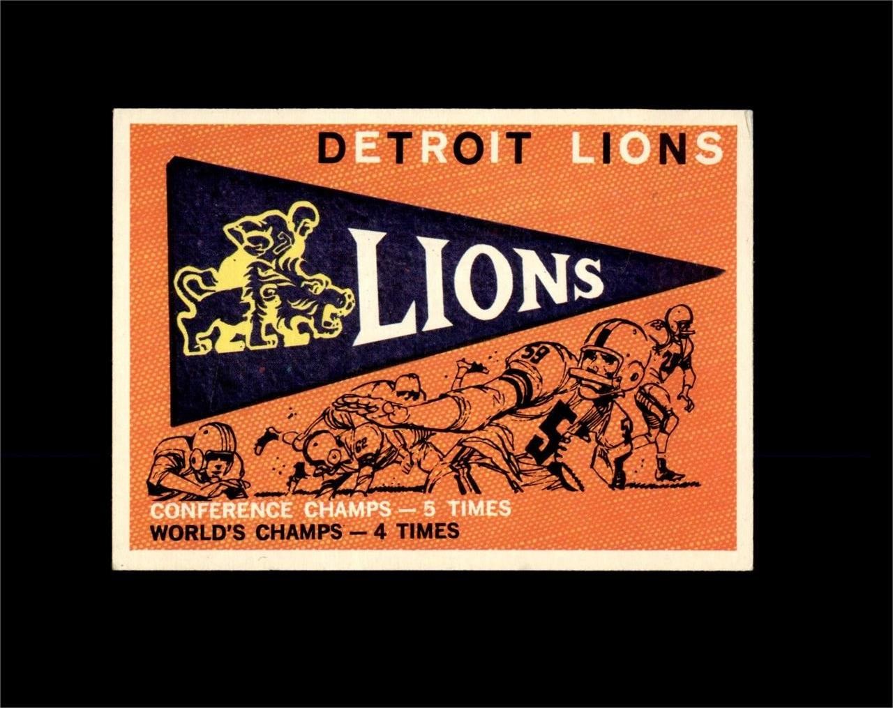 1959 Topps #139 Detroit Lions EX to EX-MT+