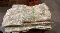 Two cotton bed covers and two cotton pillow