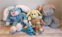 BOX OF PLUSH BUNNIES