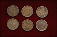 US Large Cent Lot; 1851 - 1856