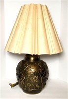 Brass Cherry Blossom Design Table Lamp