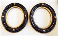 Pair Of Antique Oval Picture Frames
