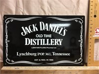 Jack Daniels PORCELAIN quality two sided sign