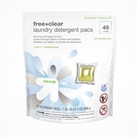 Free & Clear Laundry Detergent Pacs 45ct - up & up
