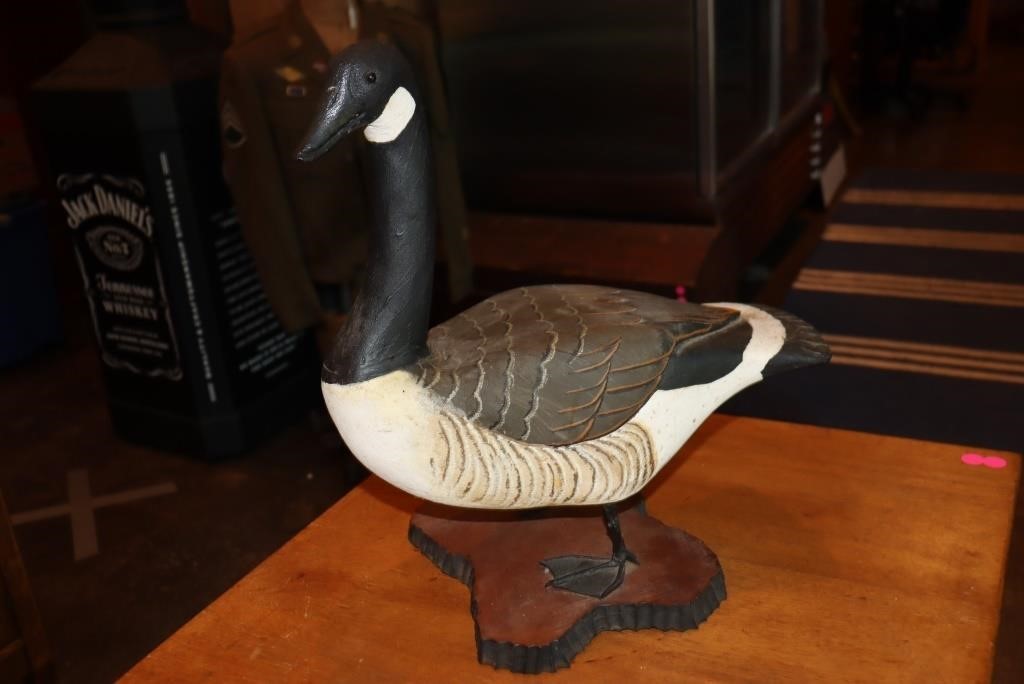 Half-size Canada Goose carving by J Gunther