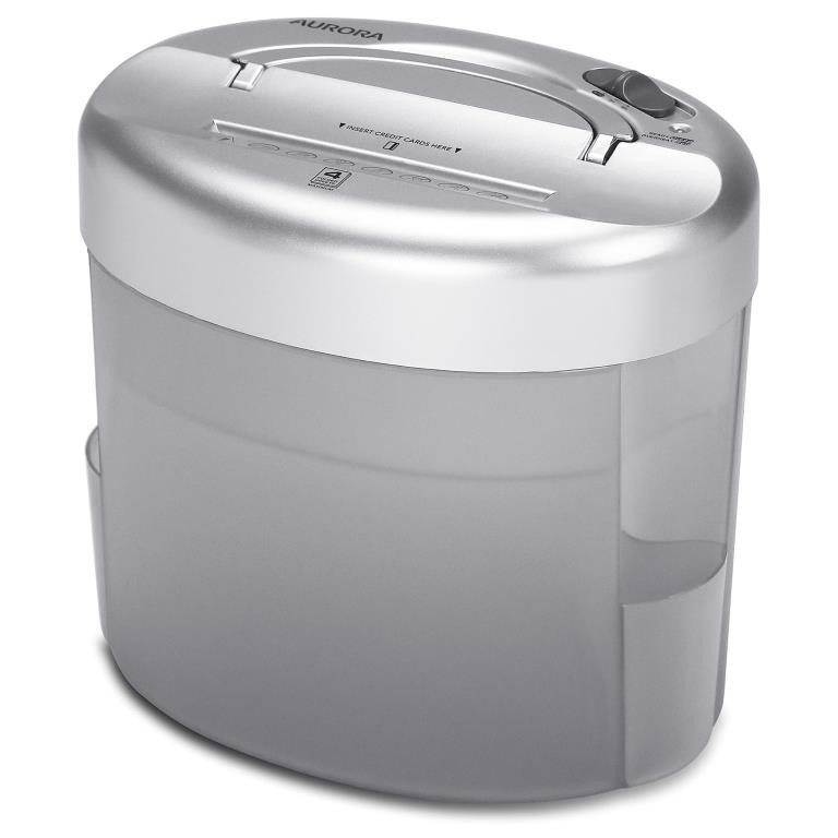 Aurora Desktop-Style Cross-Cut Paper Shredder,