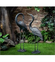 Berkley Jensen Cranes Statues, 2 pk.